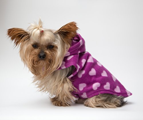 Preisvergleich Produktbild Warmer Fleece-Kapuzenpullover XS S M, Hundebekleidung, Designer, Luxus, Welpen, Hundebekleidung, Jacke, T-Shirt, Kleidung, Pullover, Kapuzenpullover, Geschenk, Yorkie, Chihuahua, Westie, warm, kleine, mittlere, große Hunde