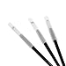 SelfTek 15pcs Makeup Cosmetic Brushes Pen Guard Mesh Protectors Cover White