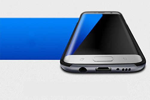 iMounTop Samsung Galaxy S7 Edge Hülle Case Tasche Zubehör Gehäuse Rahmen Fall Etui Soft TPU + PC Anti-stoß Schutzhülle Tasche Schale für Samsung Galaxy S7 EDGE Smartphone (5,5 Zoll (13,9 cm), Grey) - 6