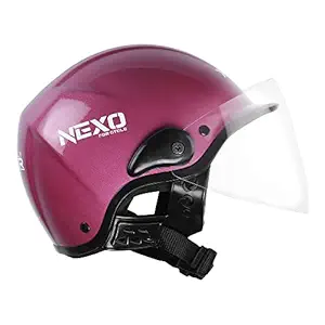 Xinor Nexo Half Face Helmet for Men and Women for Scooty -Medium (Pink)