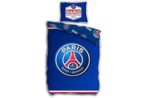 PSG football club - Housse de couette + taie d’oreillers réversible du Paris saint germain champion de France collection 2018-2019 Cavani, Mbappé, Neymar Édition limite 140x200cm #2