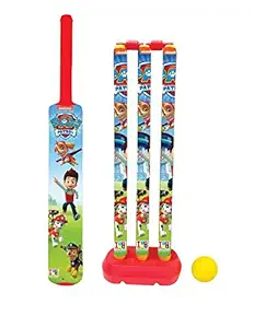 KIDIVO Plastic Cricket Set with Stump and Ball Playing Set for 2-5 Year Kids(Size:- Small, Multicolor) (Paw Pertrol)