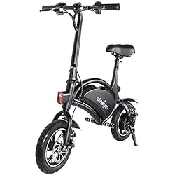 Windgoo Bicicleta eléctrica Plegable Ruedas de 12",Batería de Litio de 4400-36v,Ebike para Adulto (Negro)