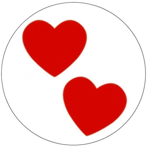 German Trendseller® – 100 x Rote Herzen Sticker┃ – Herzen – ┃ Hochzeit ┃ Kartengestaltung - 2