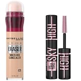 Maybelline New York Instant Anti Age Eraser Kapatıcı, 01 Light, 6.8 ml &amp; Mini Lash Sensational Sky High Cosmic Black Maskara 
