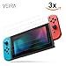 Produktbild Nintendo Switch Displayschutzfolie Glas - 3 Stück Veira Premium Panzerglas Folie 9H Härte - 3 Stück Schutz Folien inkl. Zubehör