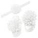 Imported 3Pcs Baby Infant Headband Foot Flower Elastic Hair Band Accessories White RS.220.00