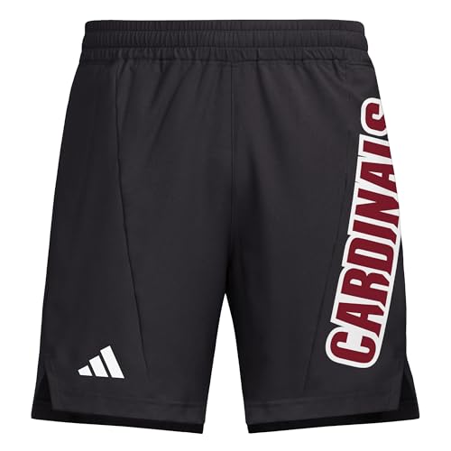 adidas Men's D4T Woven University of Louisville Shorts, Black/White/University of Louisville, X-Small/9" Inseam