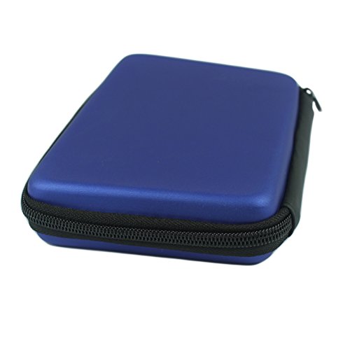 DaoRier Externe Festplattentasche Hardcase Schutzhülle 2,5″ Blau HDD Case für Fidget Hand Spinner Box 2.5 Zoll Festplatte Western Digital Seagate Toshiba Samsung - 4