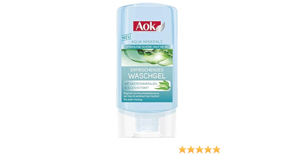 Aok Aqua Mineral Cleansing Gel 150 Ml For All Skin Types Mineral Algae Extracts Fresh Amazon De Beauty amazon de