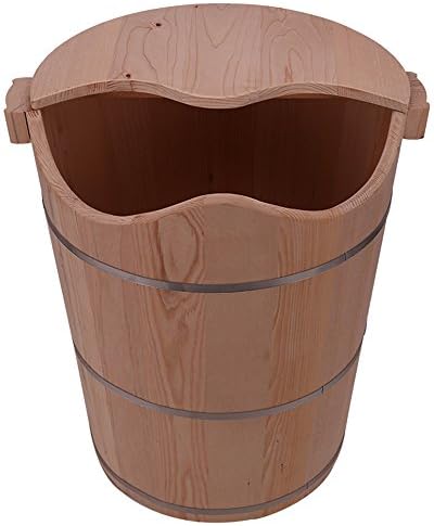 48 high paint foot bath barrels handmade wood foot wash basin foot baths (Color : B)