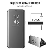 Hülle Case für Huawei Mate 10 Pro Hülle, Galaxy A6 2018 Schutzhülle Flip Clear View Handy Case mit Standfunktion Card Handyhülle für Galaxy A6 2018