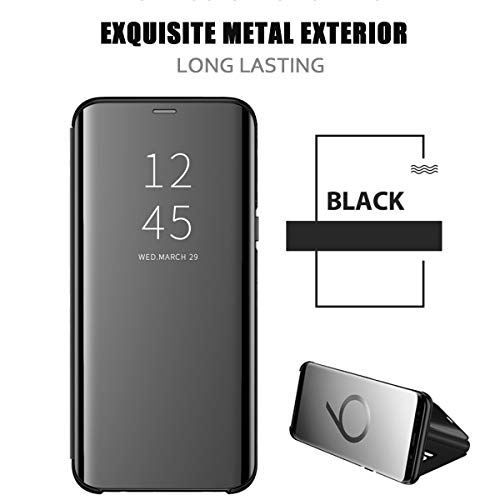 Hülle Case für Huawei Mate 10 Pro Hülle, Galaxy A6 2018 Schutzhülle Flip Clear View Handy Case mit Standfunktion Card Handyhülle für Galaxy A6 2018