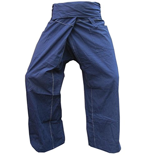 PANASIAM - Pantalón - para Hombre Azul Marino Talla única
