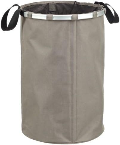 LOMOS inherently stable dirty linen basket in trendy grey (75Ltr. capacity)