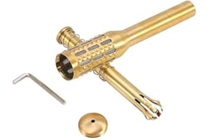 BRRNOO Bâton de moxibustion, bâton de brûleur à rouleau Moxa en laiton Protable, conception à huit griffes avec trous de diffusion de chaleur pour bâton de Moxibustion Bruner