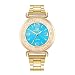 Produktbild Lazzgirl Analoge Quarz-Armbanduhr der Art- und Weisefrauen-Kristalledelstahl(Ciel bleu,One Size)