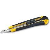 MAS 2740 Profesyonel Maket Bı&ccedil;ağı, Metal Ağızlı, Kau&ccedil;uk Kaplı, 9mm Genişlik, Otomatik Kilit Sistemli, Siyah-Sarı