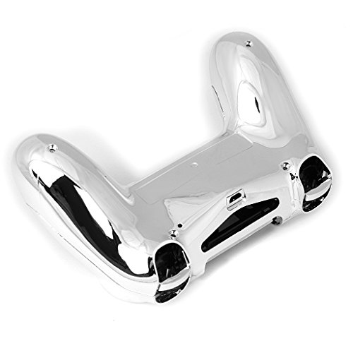 Generic Metall überzogen Vollständige Gehäuse Schale Fall Schaltfläche Bausatz Ersatzteile für PS4 Controller – Blau, one size - 7