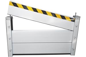 YILWNNCSE Barrera Móvil de Protección Contra Inundaciones en Puertas,Barrera de Aleación de Aluminio de Defensa Contra Inundaciones en Puertas,Deflector Protección Contra Inundaciones (80×60CM)