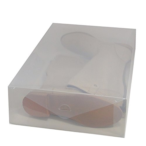 8x DynaSun PP384 Schuhbox Schuhkasten Lagerkasten Box Schuhschachtel für Aufbewahrung Stiefel faltbare Halter für Damen und Herren - 5