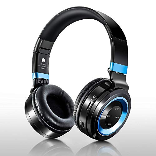 Casque Bluetooth, Appow sans Fil Casque de Musique Pliable Over-Ear avec Microphone, Casque stéréo Bluetooth 4.1 pour iPhone/PC/téléphones Portables/TV (Bleu)