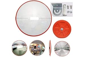 YIYAI Safety Convex Mirro for Driveway Traffic Mirror, Diameter 30cm (11.8") Wide Angle Security Curved Convex Road Mirror