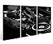 Produktbild Leinwandbild 3 Tlg. Musik DJ Disco Mischpult House Leinwand Bild schwarz weiß Bilder Holz - fertig gerahmt 9O787, 3 tlg BxH:90x60cm (3Stk 30x 60cm)