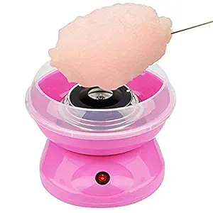 TOAVI Cotton Candy Maker Machine Electric Sugar Floss Homemade Hard & Sugar Free Candy with Detachable Splash Guard + Sugar Spoon+ 10 Bamboo Sticks for Kids, Carnival Party, Bakery Snacks