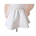Wawoo®Infant Christening Gowns Toddler Baby Girls Birthday Dress White Cotton Lined Clothes Princess Party Dress with Hat 0-24 Month