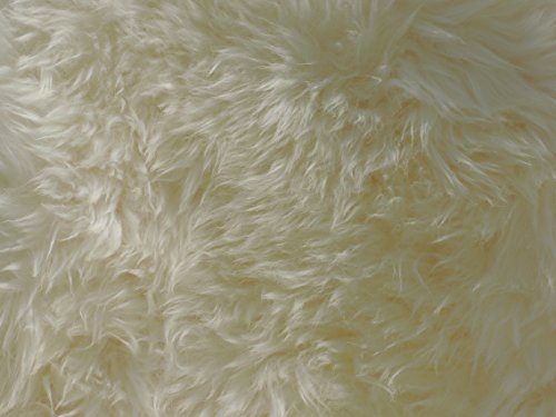 Premium Schaffell weiß von LANABEST. Luxus-Felle in Geschenk-Qualität. Wunderschöne Deko Schaffelle mit ganz kuscheliger, dichter und zarter Wolle. Absolut geruchsarm! Ein Blickfang auf dem Sofa, als Teppich oder als kuschelige Sitzunterlage. Premium Schaffell, Lammfell weiß, 90-100cm - 3