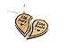 Produktbild Schlüsselanhänger 2er Set aus Holz - Ein Herz - Eine Seele wunderbar als Geschenk geignet
