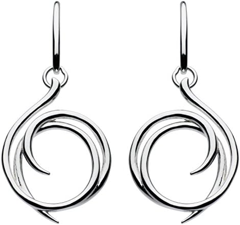 Kit Heath Sterling Silver Helix Wrap Drop Earrings