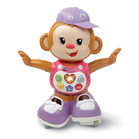 VTech Titi Ouistiti Jouet Bebe 12 mois Singe Interactif Dveloppement de la Motricit Rose
