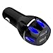 Produktbild Neue 2018 Car Charger sunnymi QC3.0 Dual USB,Fast Auto Ladegerät,Quick Charge 3.0 für iPhone Samsung GPS (Schwarz, 80 x 15(L*W)mm)