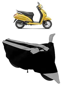 SHIVRAT Semi Waterpoof & UV Protection Bike Scooter Cover Made for Honda Activa 5G Bike Dustproof Fabric (Grey)