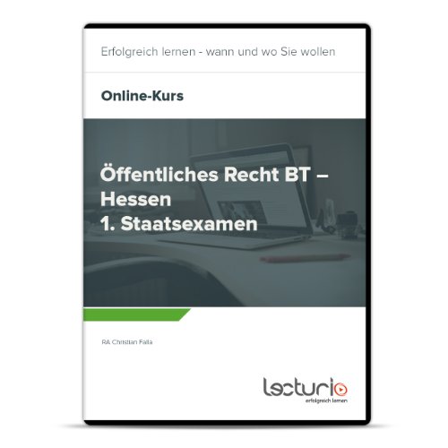 Preisvergleich Produktbild Online-Videokurs Öffentliches Recht BT – Hessen 1. Staatsexamen fürs Staatsexamen - Jura Repetitorium