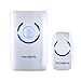 Wireless Doorbell, VicTsing Portable 4-in-1 Multi-function Cordless Doorbell Door Chime at 500-feet Range with 36 Chimes Tones, 3 Levels of Adjustable Volume & Blue LED Light - White