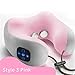 Produktbild Reisekissen,Nackenkissen Reise U-Förmiges Kissen Vibrationsknetmassage Zervixkissen Tragbare Taille Schulter Elektrisches Massagekissen D30 Pink 26X24X10 cm