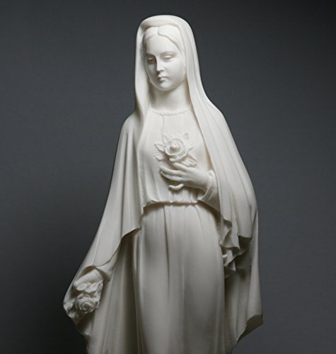 greekartshop Vierge Marie Mère de Jésus Sainte Notre Dame du Rose Madonna Statue Sculpture