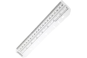 BE-TOOL Flexible Ruler, Clear Plastic, PVC, 22cm, A5 Ring Binder Compatible, Soft, Bendable, Shatterproof, Measuring Ruler, Page Divider, Journal Organizer