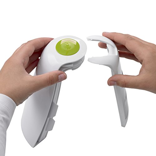 Emsa 507269 Fächer-Reibe, 3 Einsätze, Grob und fein, Kunststoff/Edelstahl, Weiß/Grün, Opti Grater - 3