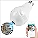 Price comparison product image GAOJIN IP Hidden Camera BulbBulb bulb camera EBAY panoramic 360 degree WIFI LED bulb WIFI camera two-way voice intercom mobile detection intelligent alarm SD card maximum (64G)