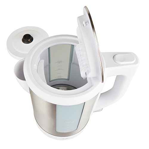 Edelstahl Wasserkocher 3100 Watt 1,5 Liter LED-Beleuchtung Kalksieb weiß - 3