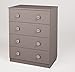 Produktbild Polini Kids Kommode Sideboard mit 4 Schubladen Simple grau,1301.42