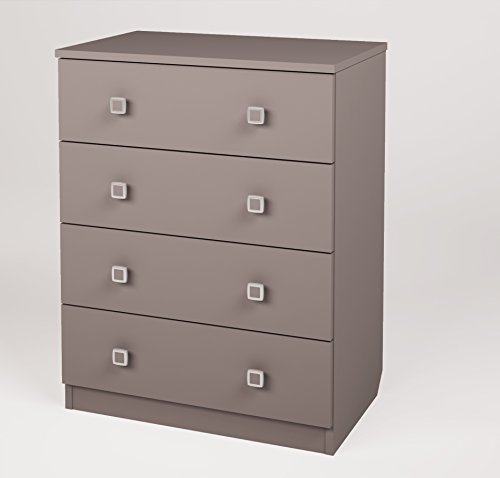 Preisvergleich Produktbild Polini Kids Kommode Sideboard mit 4 Schubladen Simple grau,1301.42