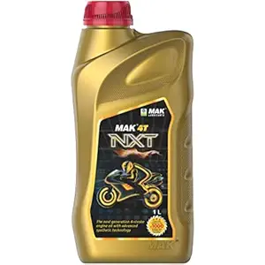 MAK LUBRICANTS MAK 4T Nxt Semi-Synthetic Bike Engine Oil, 1L