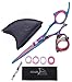 Sharkfin Professional Line Titanium Right Hand Super Swivel Rainbow 5.0" Cutting Shear+Holiday Gift Itay Beauty Mineral "Nature Beauty" 8 stack of Eye Shimmers