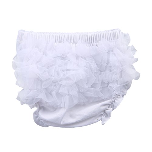 La Vogue Baby Girls Boys Ruffle Pants Knickers Bloomers Nappy Cover (S, Pink)