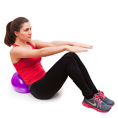 Mini Pilates Ball »Balle« 18cm / 23cm / 28cm Gymnastikball für Beckenübungen, Stärkung der Bauchmuskulatur und partielle Massage. Erhältlich in aktuellen Trendfarben : blau, türkis, silber, violett, grün, gelb, orange und himmelblau - 7